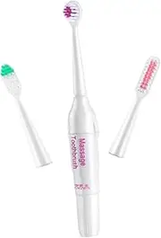 Healeved Electric Toothbrush Heads Set of Soft Round Triangle Brush Heads Replacement for Oral Health Travel-friendly Random Color