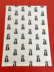 Black & White Cotton Tea Towel Cat Pattern Kitchen Feline Art Gift Idea Freedom