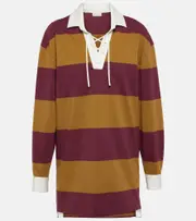 [Dries Van Noten] Dries Van Noten Colorblocked cotton-blend sweatshirt AU 10 multicoloured
