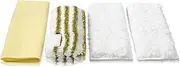 Karcher Set of 4 Premium Velour Micro-Fibre Cleaning Cloths for Steam Cleaners - Specifically Designed for Bathroom Cleaning
