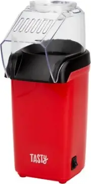 Tasty Hot Air Popcorn Popper, Healthy and Delicious in 8-Cups, Red