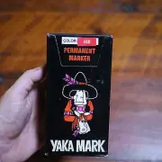 Lot of 12 NEW Vtg MAGIC MARKER Yaka Mark RED Waterproof Permanent Ink PENS