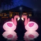 Floating Pool Lights 2PCS Solar Flamingo Pool Lights Waterproof Glow in the Dark