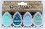 Tsukineko VersaMagic Dew Drop Inkpad of All Kinds, 4-Pack, Seashore