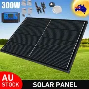 300W 12V Fixed Solar Panel Kit Mono Home Caravan Camping Power Battery Charging