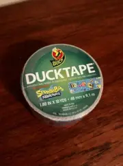 NEW Sealed DUCK Tape Roll Sponge Bob Squarepants- Rare Duck tape
