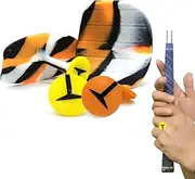 MELE LINKS Golf T Grip Aid 4 pcs Swing Training Tool Posture Corrector - Golf Club Practice Pad for Outdoor/Indoor Sports - Golfer Beginner Accessories Tee Trainer