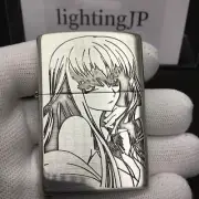 Zippo Code Geass Lelouch Of The Rebellion C.C. Silver Logo Oil Lighter Japan