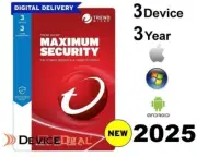 Trend Micro Maximum Security 2025 - 3 Years 3 Devices for PC, Mac, Android or iO