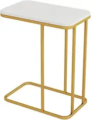 Exquisite Coffee Table Side Table Tea End Table Side Table C Shape Marble Coffee Table Metal Nordic Modern End Table Sofa Corner Table for Living Room Office Bedroom Furniture Side Table Tea End Table