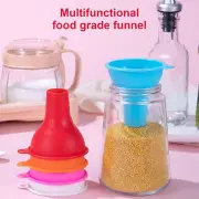 Silicone Funnel Large Caliber Kitchen Oil Wine Filter Liquid Dispenser