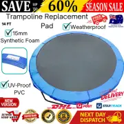 14 ft Replacement Trampoline Safety Spring Pad Cover Reinforced Outdoor Round