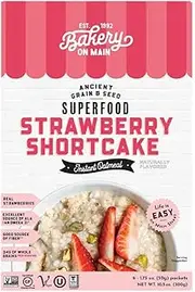 Bakery On Main, Gluten-Free Instant Oatmeal, Vegan & Non GMO - Strawberry Shortcake, 10.5oz (Pack of 1)