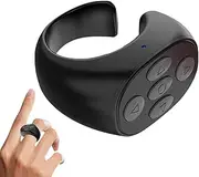 Remote Control Page Turner | Fingertip Page Turner Blue-Tooth Remote Control Scrolling Rings | Fingertip Controller | Rechargeable Wireless Camera Remote Shutter Selfie Button Controller For Phone