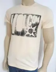 Volcom Silencer Tee Mens Ivory T-Shirt 100% Cotton Slim Fit New NWT