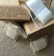 2000 NEW ZipLock Plastic Bags 50 x 75 mm AustPost zip lock