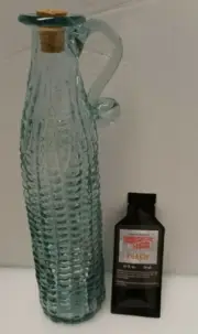 Hand Blown Glass Corn Cob 20oz 600ml bottle + cork + Peach Moonshine Magic kit