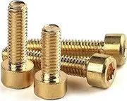 Brass Hexagon Socket Head Machine Screw Flat Thread Cup Head Bolts Allen Copper Screws C006 DIN912 M2 M2.5 M3 M4 M5 M6 M8 M10 M12 (Color : 10mm_M2 (30Pcs))