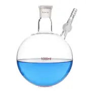 1000ml 24/29 Glass Reaction Flask 1L With PTFE Stopcock Laboratory Glassware