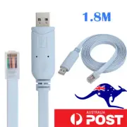 USB TO RJ45 Serial Console Cable Express Net Cable for Cisco Routers FTDI AU