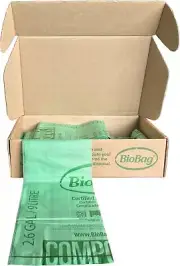 BioBag (USA), The Original Compostable Bag, 100 Count (Pack of 1), 100