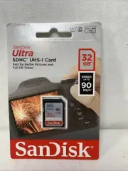 SanDisk 32GB Ultra SDHC UHS-I Memory Card 90MBs, C10, U1, Full HD SD Card Camera