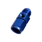 Aeroflow Female To Male With 1/8" NPT Adapter Port Blue Straight -3 AN