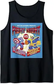 [Marvel] Fight Night Retro Arcade Captain America VS Thanos Tank Top