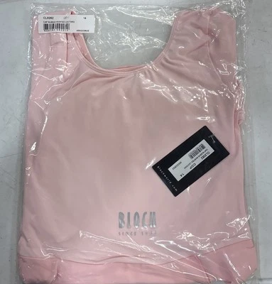 BLOCH CL8262 Cap Sleeve Skirted Leotard Size 14 In The Color Pink