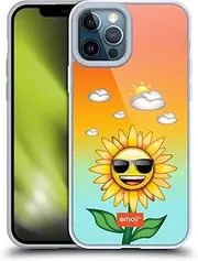 Head Case Designs Officially Licensed emojiｮ Sunflower Happy Summer Soft Gel Case Compatible with Apple iPhone 12 Pro Max