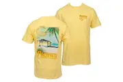 Pacifico Clara Beach Scene Front and Back Print T-Shirt