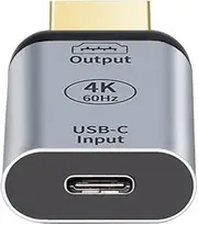 NFHK USB-C Type C Female to HDMI Sink HDTV Adapter 4K 60Hz 1080p for Tablet Mobile Phone Laptop