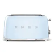 Smeg Retro Style 4 Slice Toaster Extra Wide - Pastel Blue