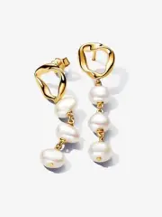 New Pandora Baroque Treated Freshwater Cultured Pearls Drop Earrings-263263C01