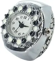 [Generic] Watch Rings for Women Finger - Precise Ring Watch for Men | Innovative Jewelry Clock with Precise Timekeeping for Family Colleagues Birthday Christmas Mothers Day Valentines