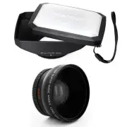 52mm 16:9 Hood,Wide Angle Lens for Nikon AF-S 18-55 f/3.5-5.6,AF 24mm f/2.8,NEW