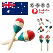 Large Colorful Wood Maracas Set - Perfect Hand Percussion for Parties