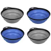 4x Paws & Claws 17cm Collapsible Dog Bowl Asst