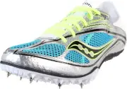 Saucony Women's Endorphin MD3 Track & Field Spike Shoes, Sil/Blu/Blk (10145-2)