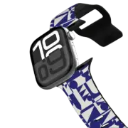 Apple Watch Series 10 (46mm) Impact Band Blue Shapes Apple Watch Band by Poketo