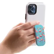 Kickstand Grip AddOn, Universal Phone Holder, Flamingoes