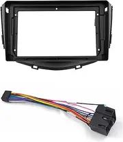 Boost Gauge Fit for LIFAN X60 2011-2019 Dashboard Installation Trim Refitting Kit Frame Surround CD DVD GPS Bezel Frame 9 Inch Car Digital Speedometer(Frame an Cord)
