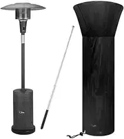 Patio Heater Covers Waterproof Winter Stand-up Outdoor Heater Cover Tear-Proof Patio Heater Cover for Patio Heater