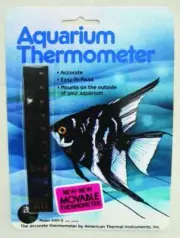 Liquid Crystal Vertical Aquarium Thermometer Medium Null
