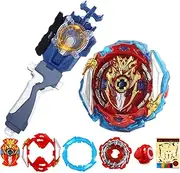 HaoKenai B-173 Infinite Achilles 1-Piece Sparking Launcher, Battle Burst Battling Tops with Launchers Set, Burst quadrive Gyros for Boys Kids Birthday Party Idea Gift