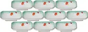 Set of 10, Kissho Jade Blowing, Yotsukiri Chiyoguchi [4.1 x 2.7 x 1.0 inches (10.3 x 6.8 x 2.6 cm)] [Small