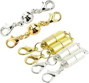 KONTONTY Magnetic Lobster Clasp 20pcs Jewelry Lobster Claw Magnetic Clasps Easy Necklace Bracelet Alloy