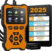 [LOERUMG] OBD2 Scanner Diagnostic Tool Enhanced Check Engine Code Reader，Car OBDII/EOBD Scanner with Read/Erase Fault Code Reset & I/M Readiness Auto Car Diagnostic Scan Tool for Vehicles After 1996.