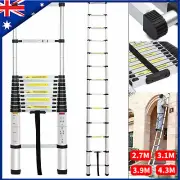 2.7/3.1/3.9/4.3M Telescopic Aluminium Ladder Extension Extendable Step Adjust OZ