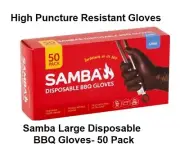 Samba Large BBQ Disposable Gloves - 50 Pack